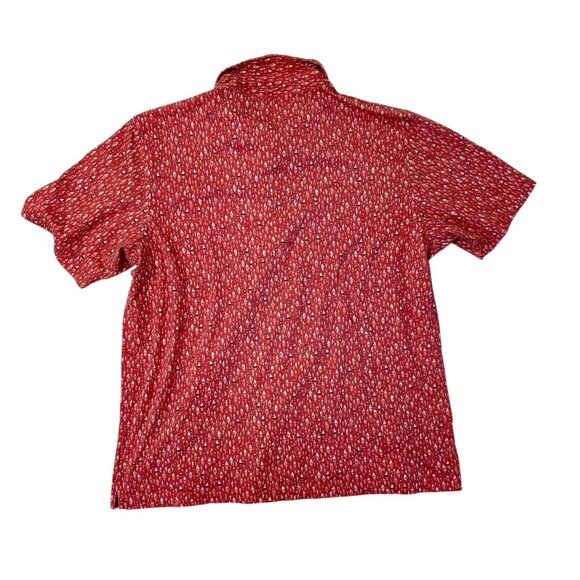 Peter Millar Seaside Sailboat Polo Shirt Summer Vacation Pima Cotton size Large - Picture 3 of 5